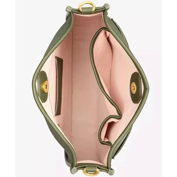 Style & Co Mini Woven Bucket Bag Womens Crossbody Purse Green New With Tags - Picture 5 of 16